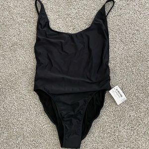 American Apparel Nylon High Cut One Piece Sz L
